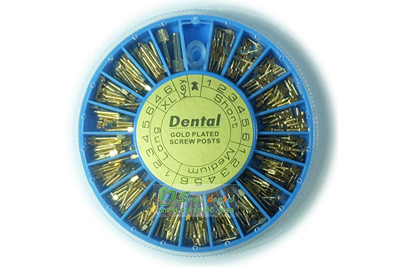 Dental Gold Plated Screw Posts cross head - DPS12